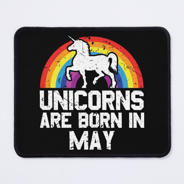 Item preview, Unicorns Are Born In May Shirt Birthday Month Gift Tee designed and sold by haselshirt.