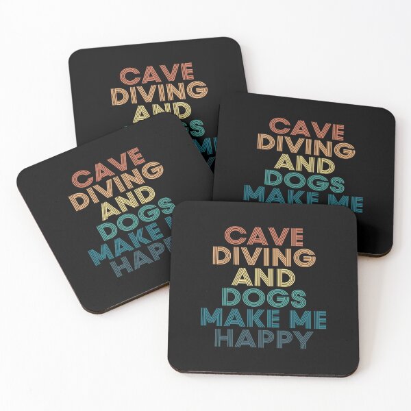 Item preview, Cave Diving And Dogs Make Me Happy- Gift for Cave Diving & Dogs Fans designed and sold by kindxinn.