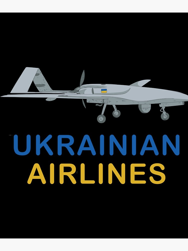 Bayraktar Tb2 Turkish Drone With Ukrainian Flag Poster By Dailylifeee Redbubble