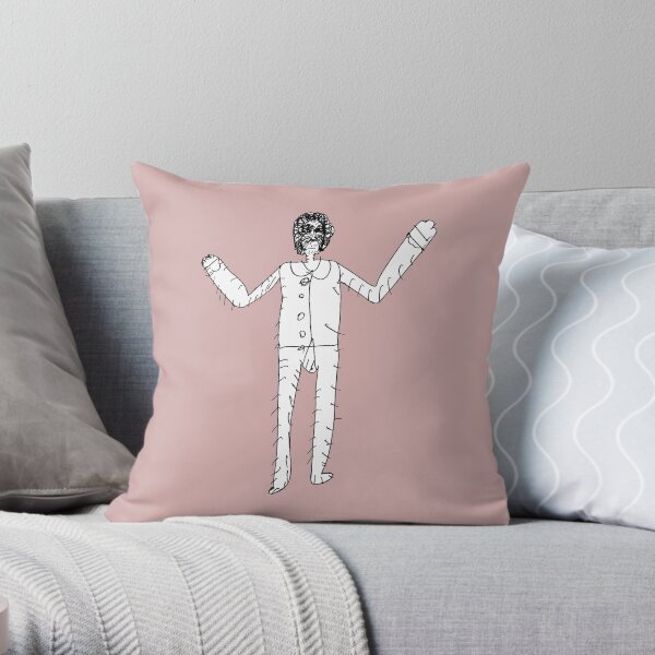 Grandma Irene in Pyjamas Throw Pillow