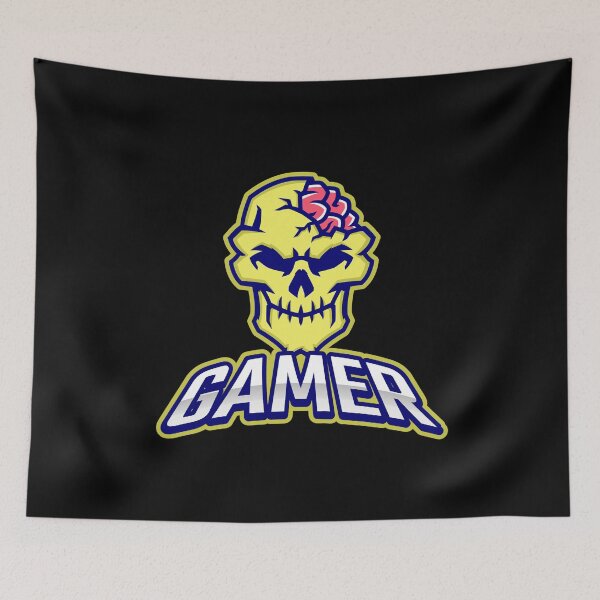 Item preview, Gamer with Brainy Skull designed and sold by PRIVARSHU.