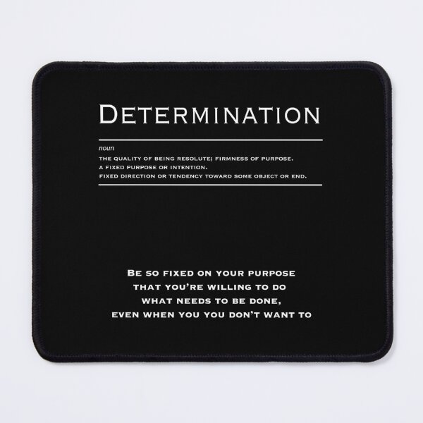 Item preview, Determination - Motivational Inspirational Corporate Office Wall Art Black and White T-Shirt designed and sold by Read This Already.