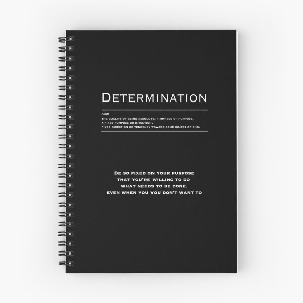 Item preview, Determination - Motivational Inspirational Corporate Office Wall Art Black and White T-Shirt designed and sold by Read This Already.