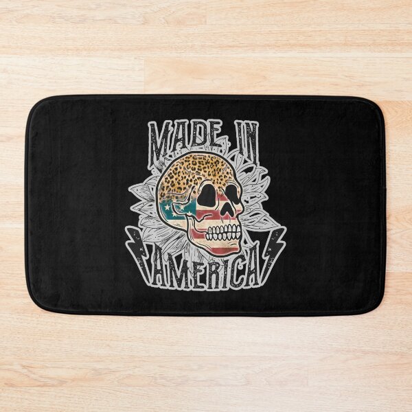 Item preview, Made in America Leopard Skull American Flag designed and sold by WanderTravels.