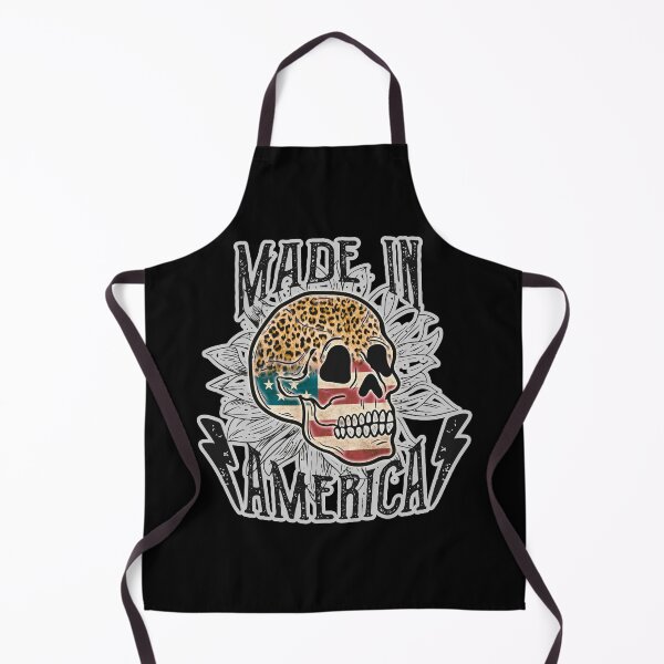 Item preview, Made in America Leopard Skull American Flag designed and sold by WanderTravels.