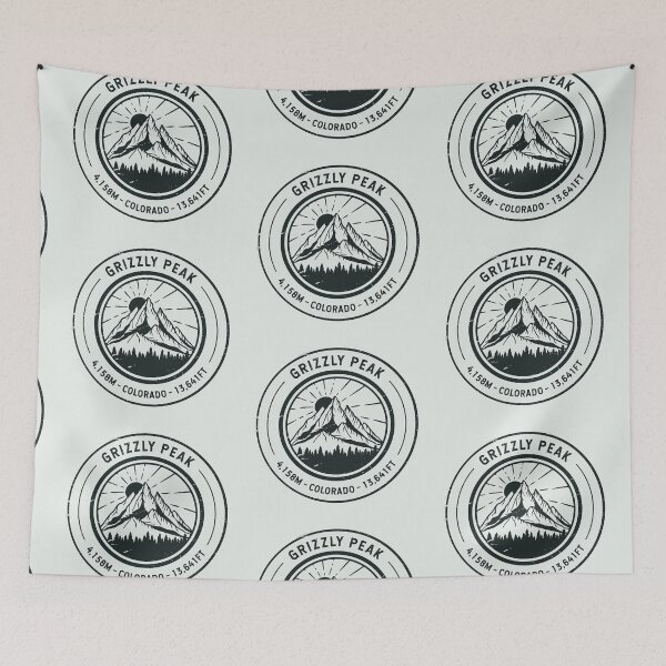 Item preview, Grizzly Peak Colorado | Hiking | Skiing designed and sold by KrisSidDesigns.