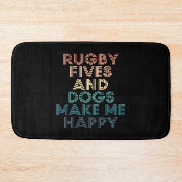 Item preview, Rugby Fives And Dogs Make Me Happy- Gift for Rugby Fives & Dogs Fans designed and sold by kindxinn.