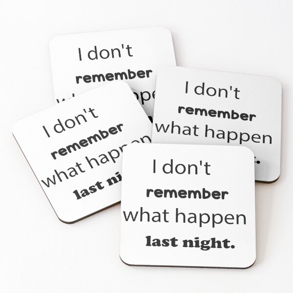 Item preview, Don't Remember What Happen Last Night designed and sold by JenDouArt.