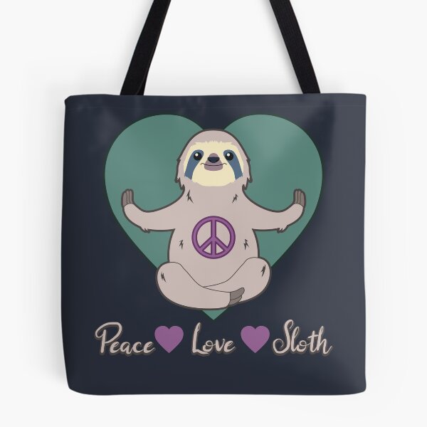 Aperçu de l'œuvre Paix Amour Paresseux Ton Bleu créée et vendue par MindfulMeta.
