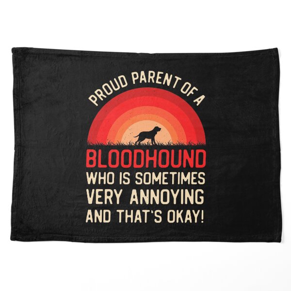 Funny Bloodhound Dog Pet Blanket