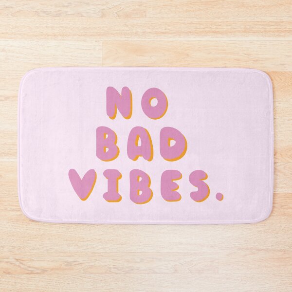 Item preview, No bad vibes pink designed and sold by mixtape80.