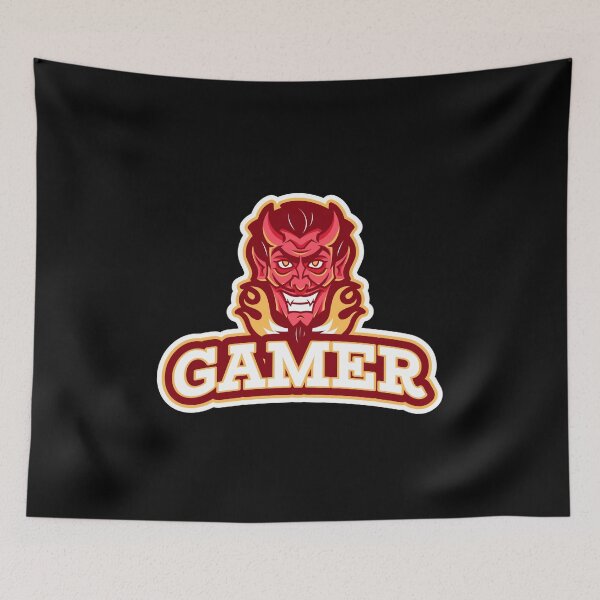 Item preview, Gamer with Smiling Devil designed and sold by PRIVARSHU.