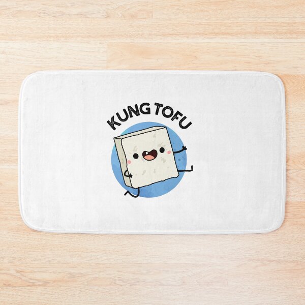 Item preview, Kung Tofu Funny Food Tofu Puns  designed and sold by punnybone.