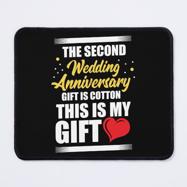 Item preview, Anniversary Second Wedding Anniversary Gift is Cotton designed and sold by haselshirt.