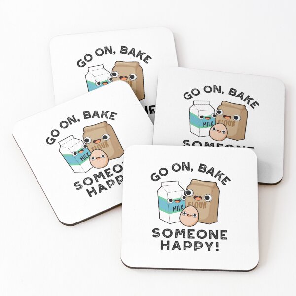Item preview, Go On Bake Someone Happy Funny Baking Puns  designed and sold by punnybone.
