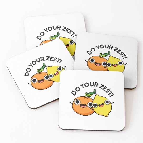 Item preview, Do Your Zest Funny Fruit Puns  designed and sold by punnybone.