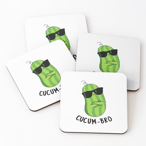 Item preview, Cucum-bro Funny Cucumber Puns  designed and sold by punnybone.