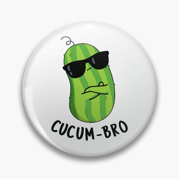 Item preview, Cucum-bro Funny Cucumber Puns  designed and sold by punnybone.