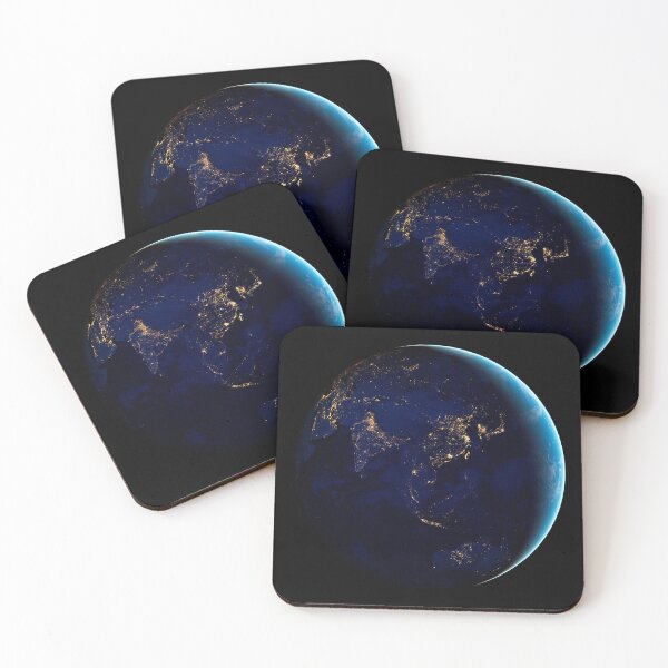 Item preview, Blue Planet Asia and Australia at night designed and sold by Jiksy.