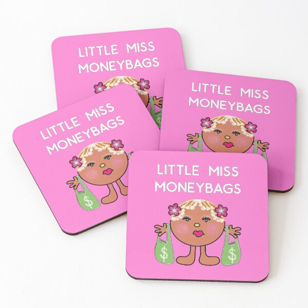 Item preview, BLINGED-UP LITTLE MISS MONEYBAGS white text designed and sold by janeynic.