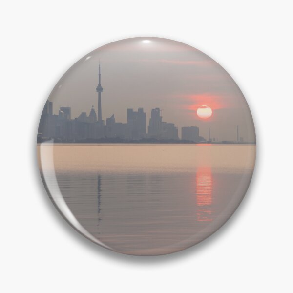 Item preview, Candy Pink Sunrise Behind Toronto Skyline designed and sold by Georgia Mizuleva.
