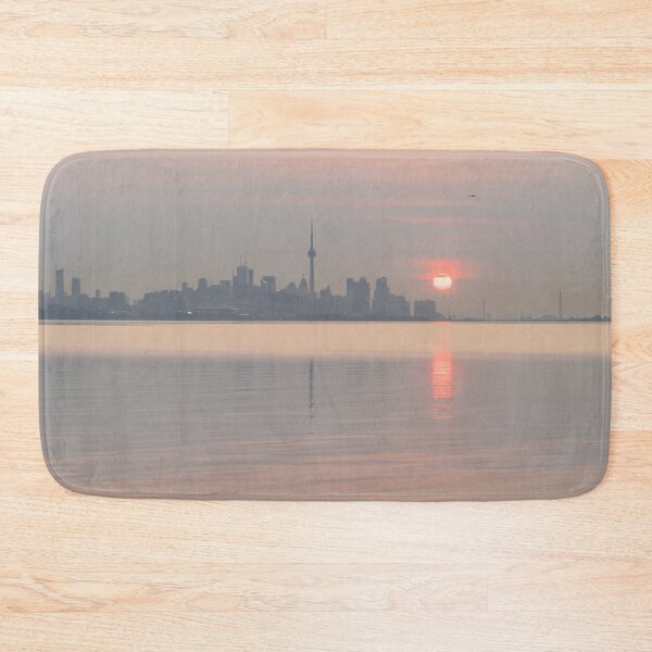 Item preview, Candy Pink Sunrise Behind Toronto Skyline designed and sold by Georgia Mizuleva.