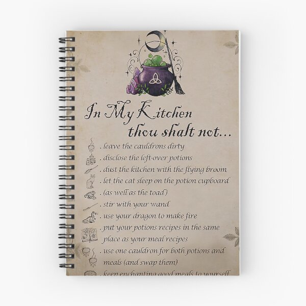 Item preview, In My Kitchen Thou Shalt Not Poster, Witch Kitchen Decor, Witch Poster, Witch Herbs, Witchcraft Poster, Witch Wall Art, Witch Gift designed and sold by Steve Kane.