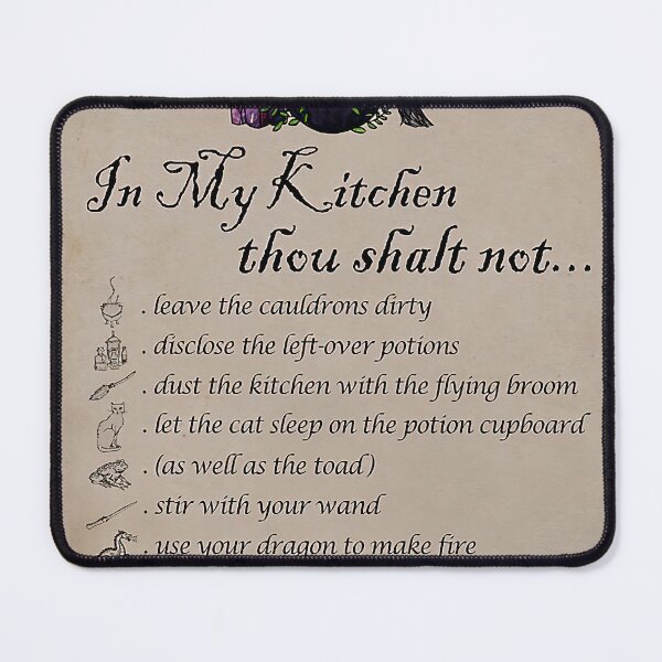 Item preview, In My Kitchen Thou Shalt Not Poster, Witch Kitchen Decor, Witch Poster, Witch Herbs, Witchcraft Poster, Witch Wall Art, Witch Gift designed and sold by Steve Kane.