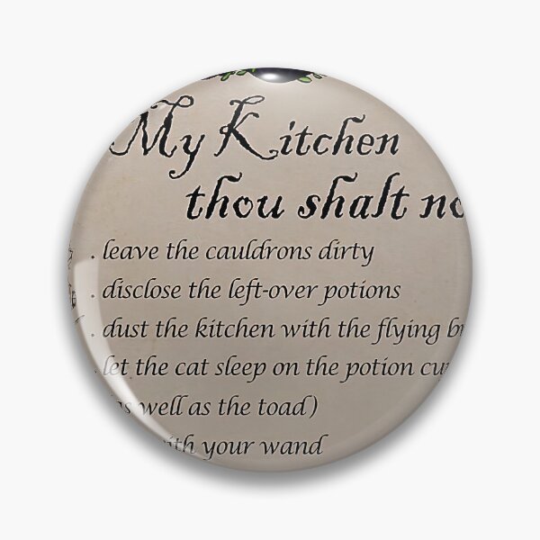 Item preview, In My Kitchen Thou Shalt Not Poster, Witch Kitchen Decor, Witch Poster, Witch Herbs, Witchcraft Poster, Witch Wall Art, Witch Gift designed and sold by Steve Kane.
