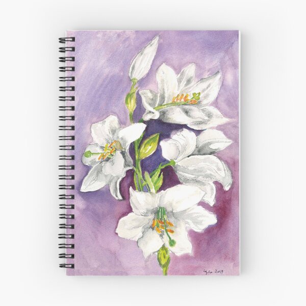 Item preview, White Lilies - flowers design designed and sold by Modidali.