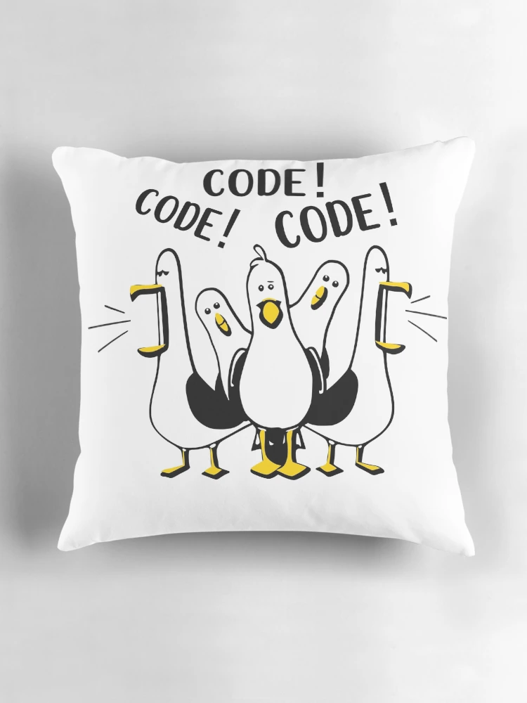 Thumbnail 3 of 4, Pillow, Code Code Code designed and sold by CraftyCoderChic.
