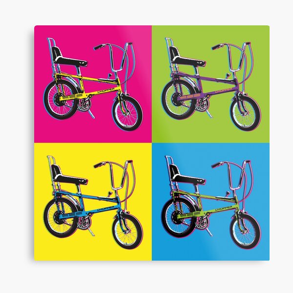 Raleigh Chopper Mk1 Metal Prints for Sale Redbubble