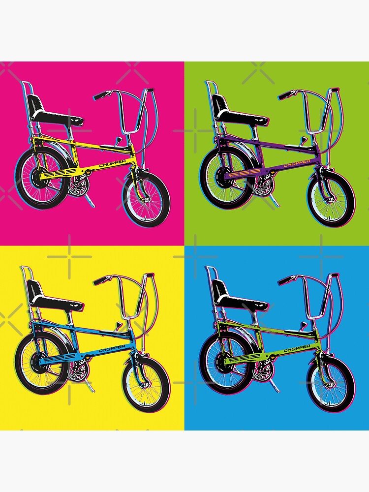 "Chopper Bike Mk1 Warhol Retro Inspired fan art" Sticker by