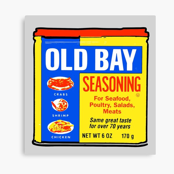 Old Bay Can Canvas Print