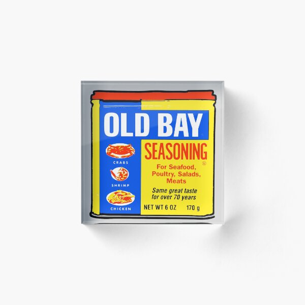 Old Bay Can Acrylic Block