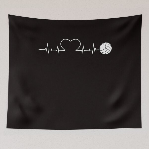 Item preview, Heartbeat Volleyball Ball Sports Team Coach Beach Volleyball designed and sold by TomGiantDesigns.