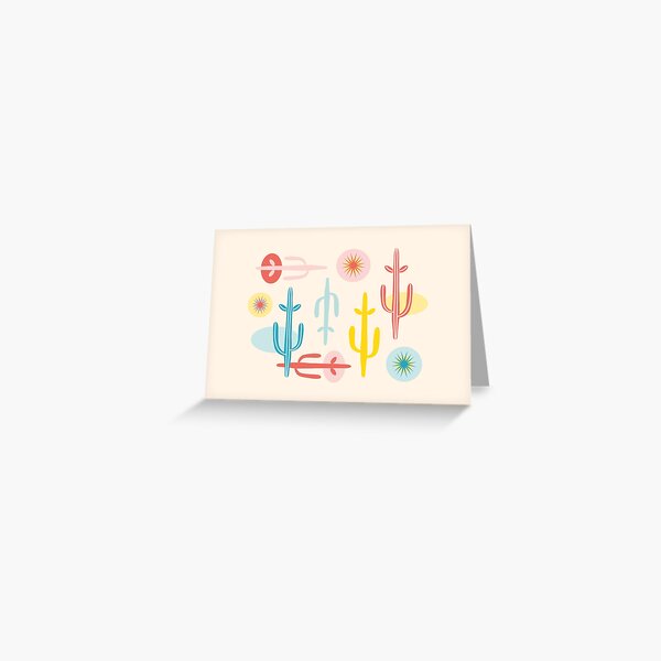 Modernist Cacti Greeting Card