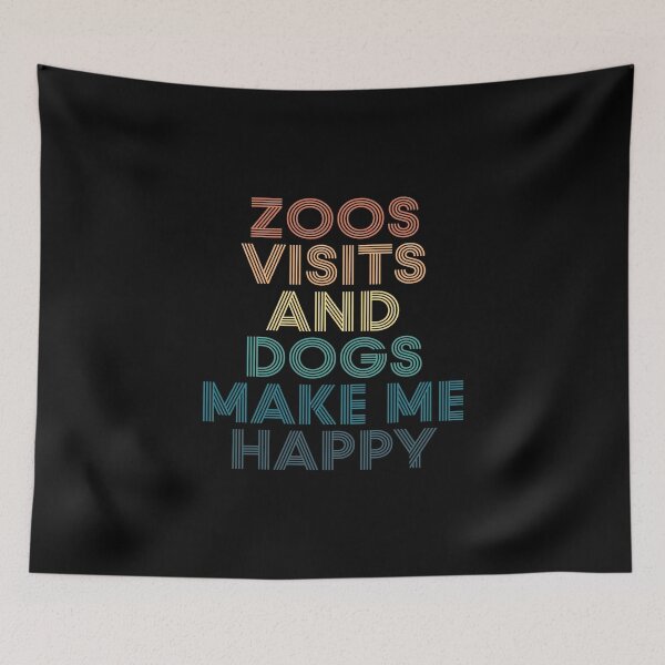 Item preview, Zoos Visits And Dogs Make Me Happy- Gift for Zoos Visits & Dogs Fans designed and sold by kindxinn.