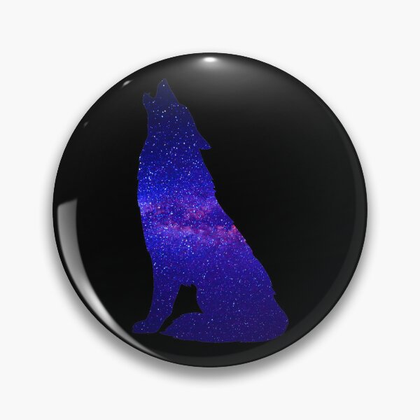 Item preview, Vibrant Violet Galaxy Lone Wolf Howl designed and sold by MMwolfdogden.