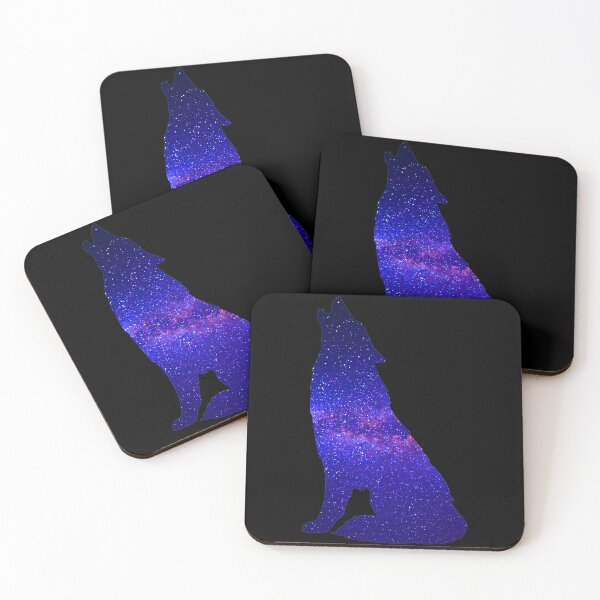 Item preview, Vibrant Violet Galaxy Lone Wolf Howl designed and sold by MMwolfdogden.