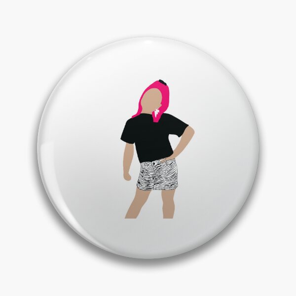 Item preview, kiya barczyszyn pink hair and striped skirt designed and sold by jessicaleah15.