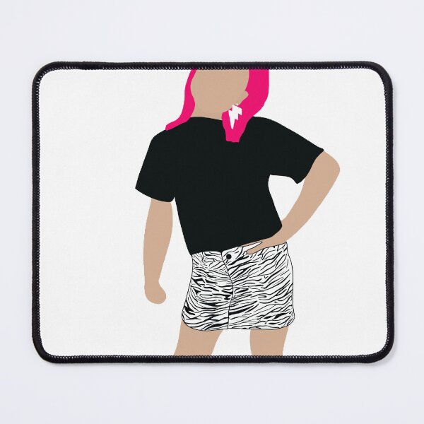 Item preview, kiya barczyszyn pink hair and striped skirt designed and sold by jessicaleah15.