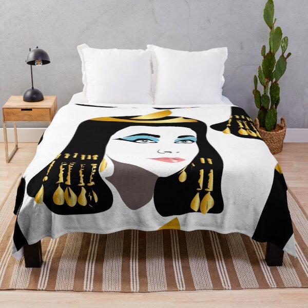 Pop art Cleopatra Throw Blanket