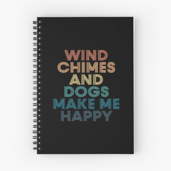 Item preview, Wind Chimes And Dogs Make Me Happy- Gift for Wind Chimes & Dogs Fans designed and sold by kindxinn.