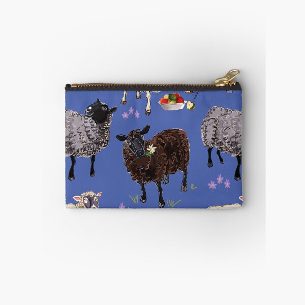Item preview, Sheep pattern in peri blue designed and sold by EskTuulispaa.