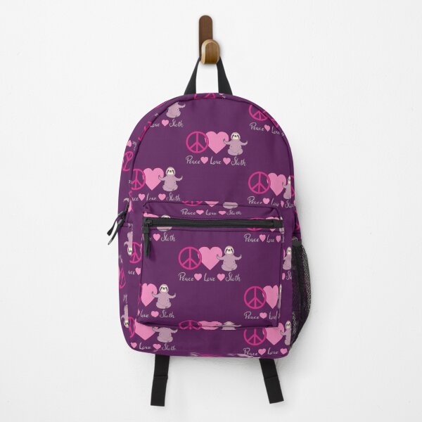 Item preview, Peace Love Sloth Pink Tone designed and sold by MindfulMeta.