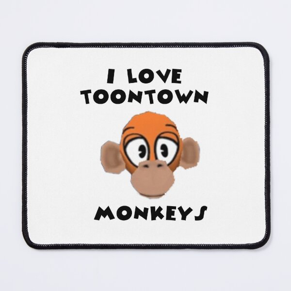 Item preview, I Love Toontown Monkeys designed and sold by TooningAround.
