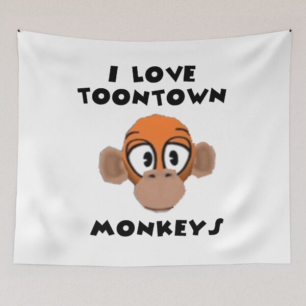 Item preview, I Love Toontown Monkeys designed and sold by TooningAround.