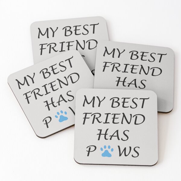 Item preview, My best friend has paws  designed and sold by mixtape80.
