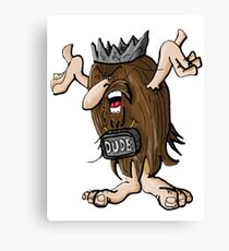Cave Dude Ruler Canvas Print